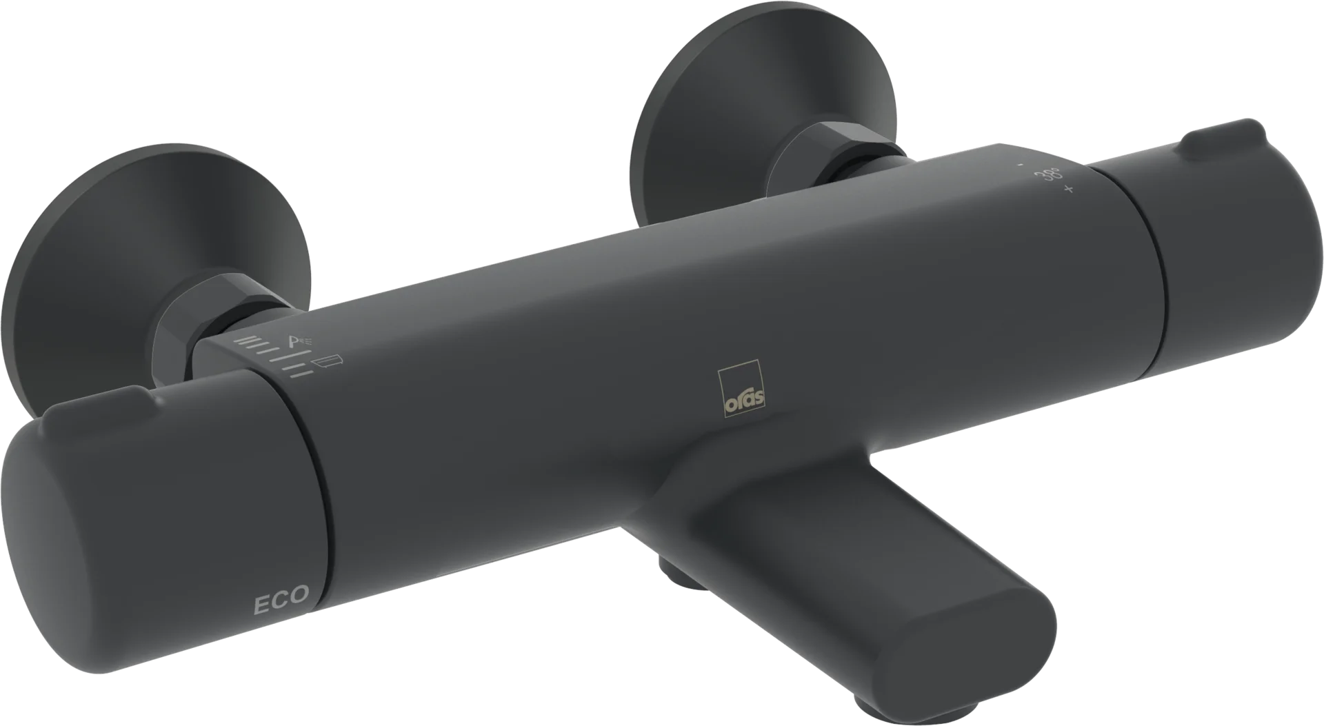 Oras Nova ECO 7462U-33 bateria wannowo-natryskowa czarny mat