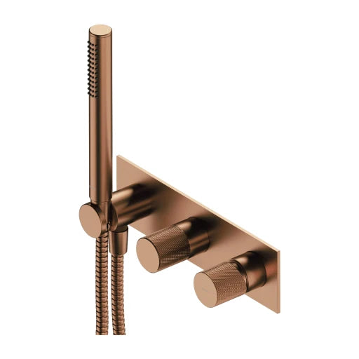 Omnires CONTOUR bateria prysznicowo-wannowa podtynkowa CT8035 miedź szczotkowana