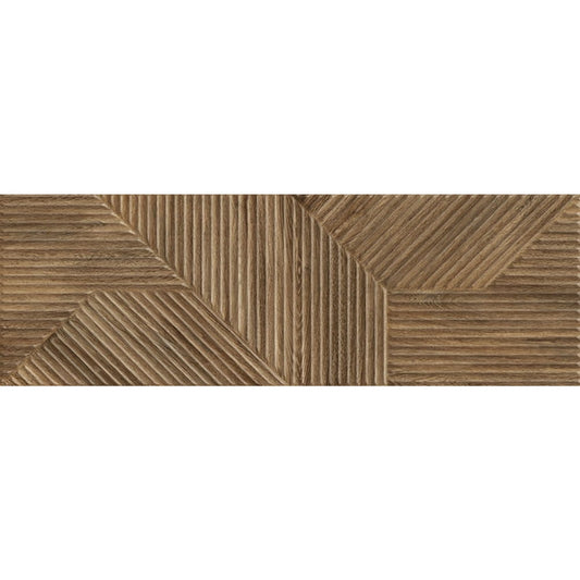 Płytka ścienna Paradyż Woodskin Brown Struktura A 29,8x89,8 – widok z przodu