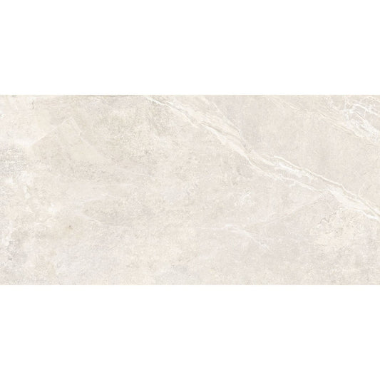 Gres Cerrad Softstone White Rect. 59,7×119,7 – biały mat, struktura kamienia